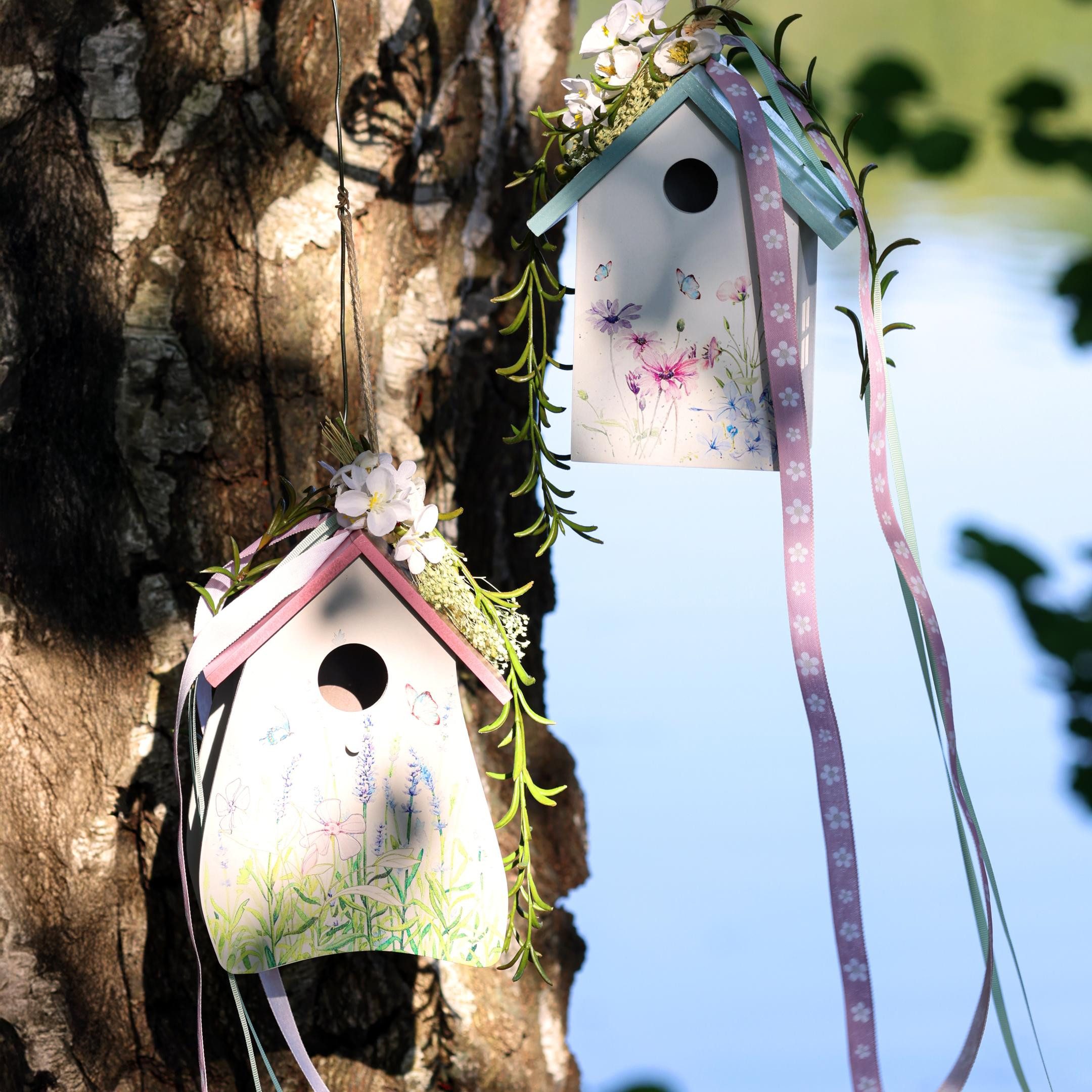 Viana Nistkasten Vogelhaus Deko Frühling Weiß günstig online kaufen