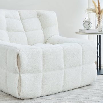 OKWISH Sitzsack mit hoher Rückenlehne Couchsessel, für Schlafzimmer, Wohnzimmer oder Balkon