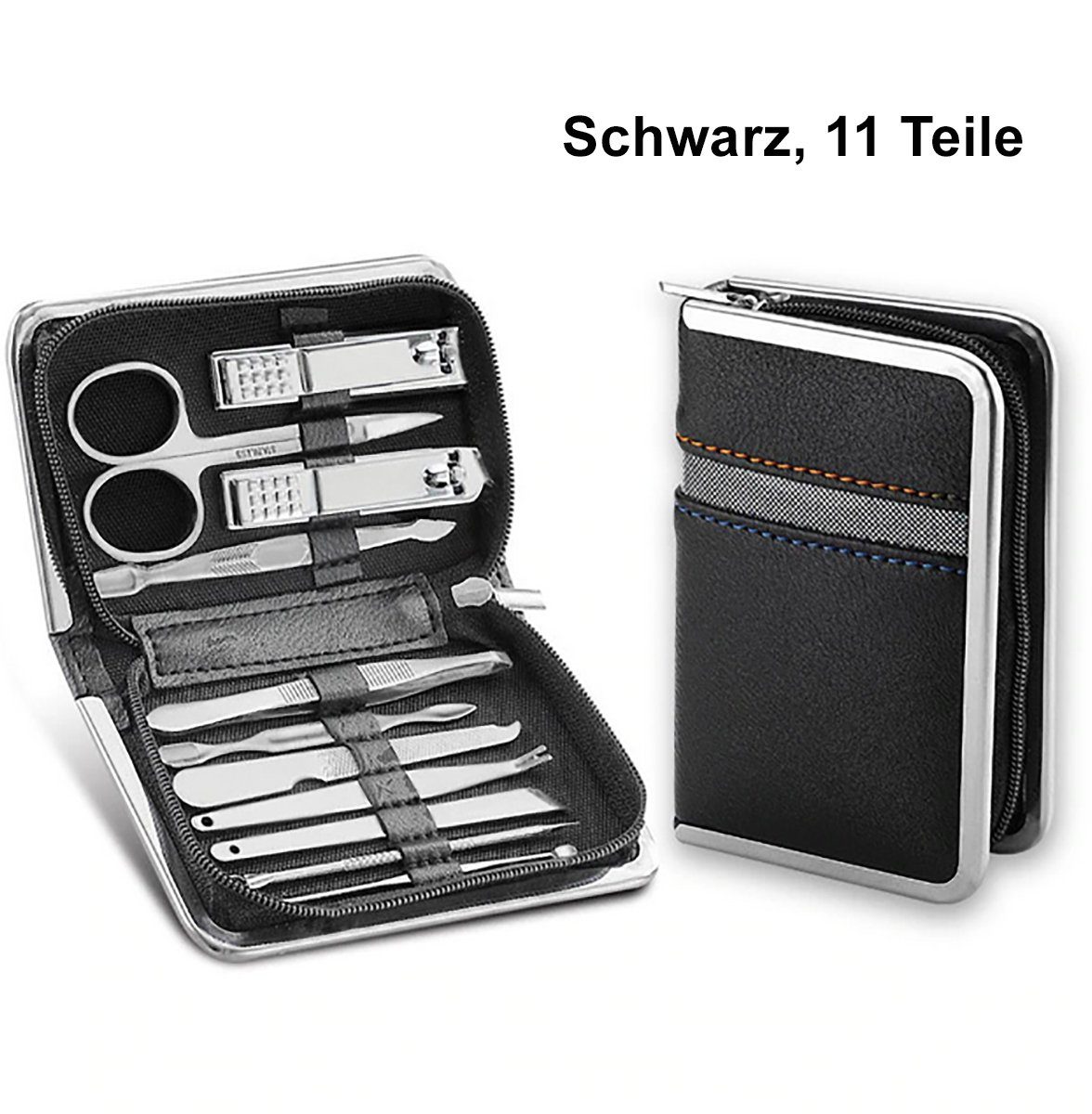 Maniküre-Etui Nagel Set mit Aufbewahrungs-Etui