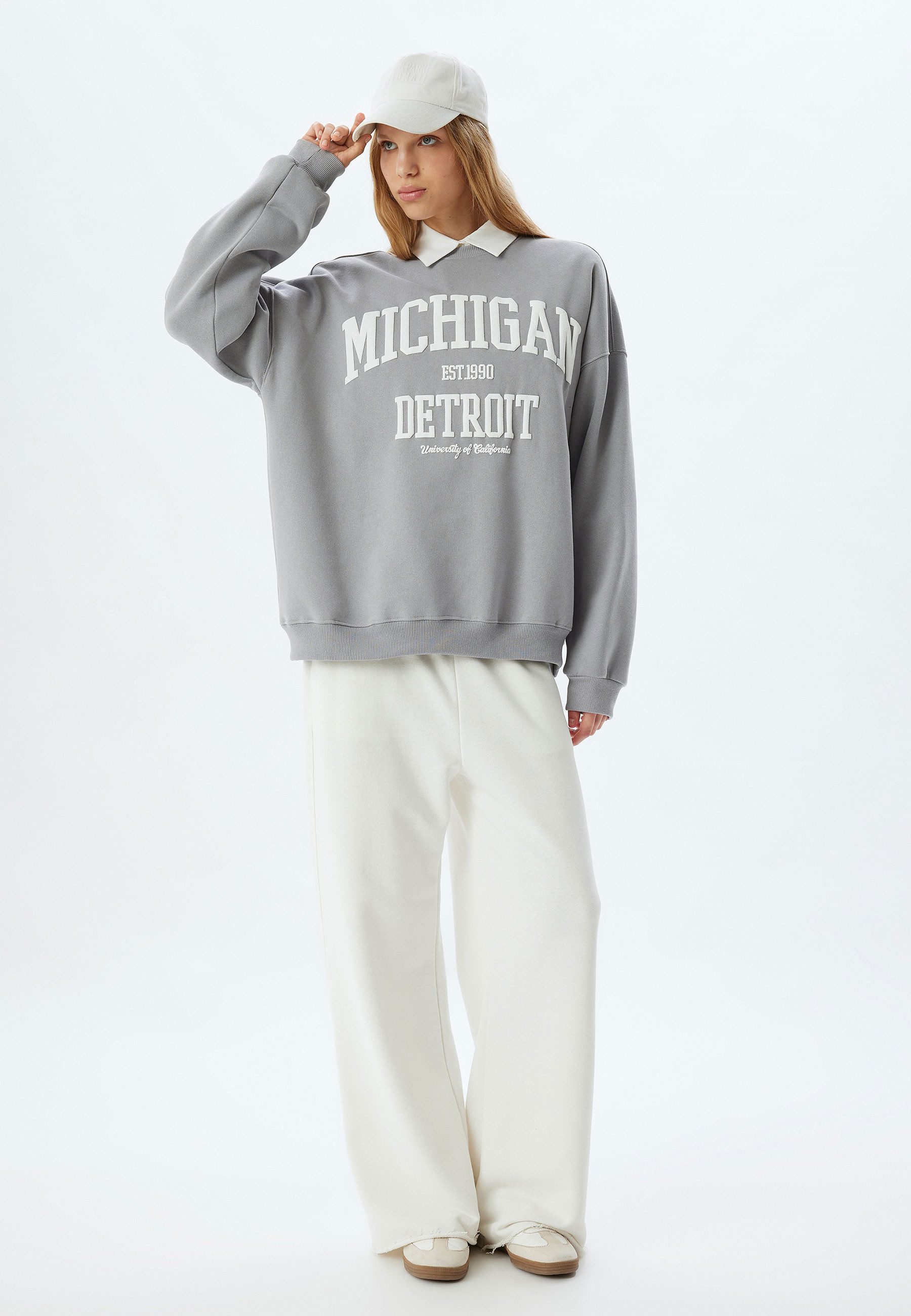 Koton Sweatshirt Rundhalsausschnitt Mit Aufdruck günstig online kaufen