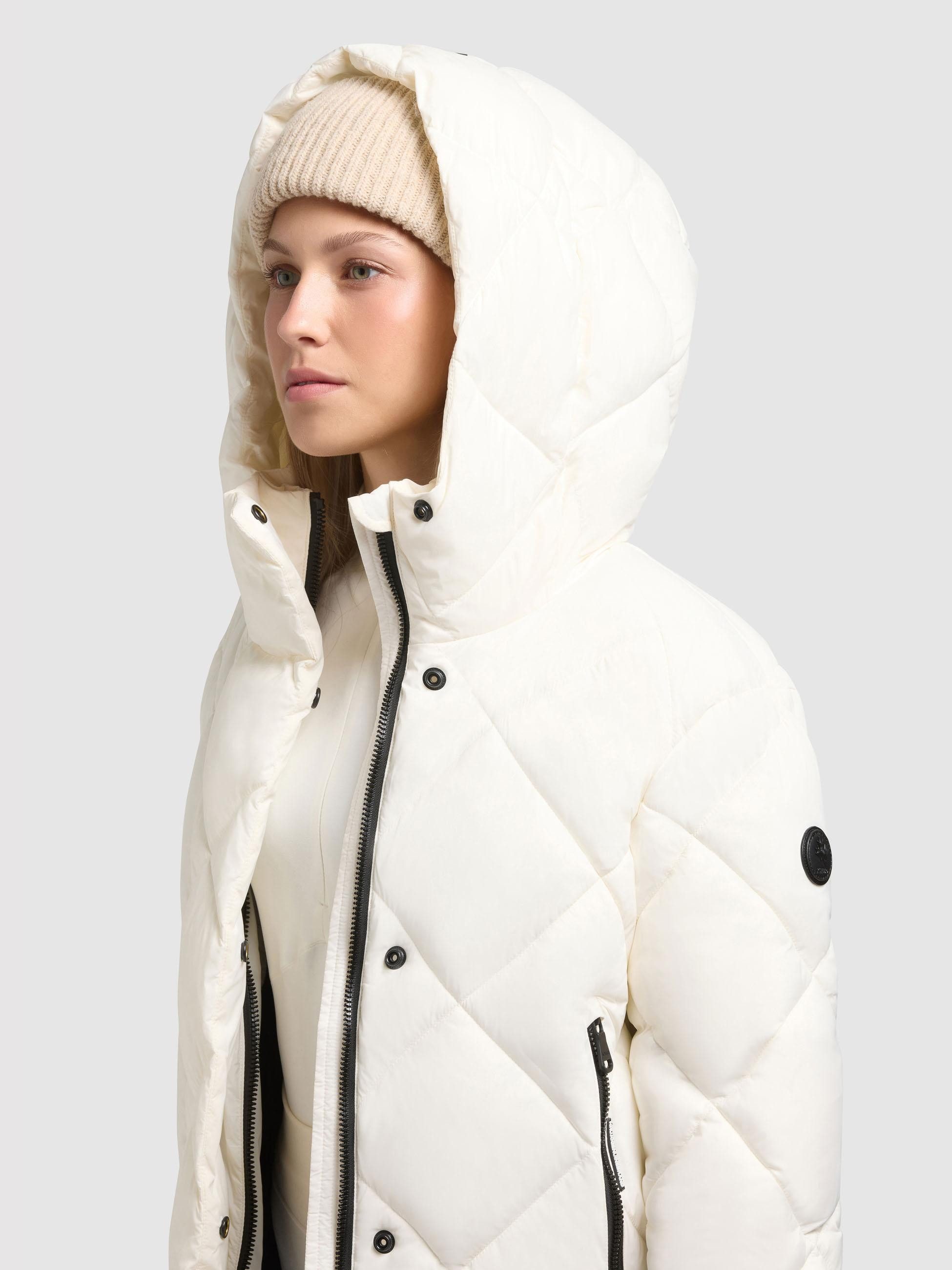 khujo Steppjacke Lilian Damen Winterjacke mit Karo-Steppung