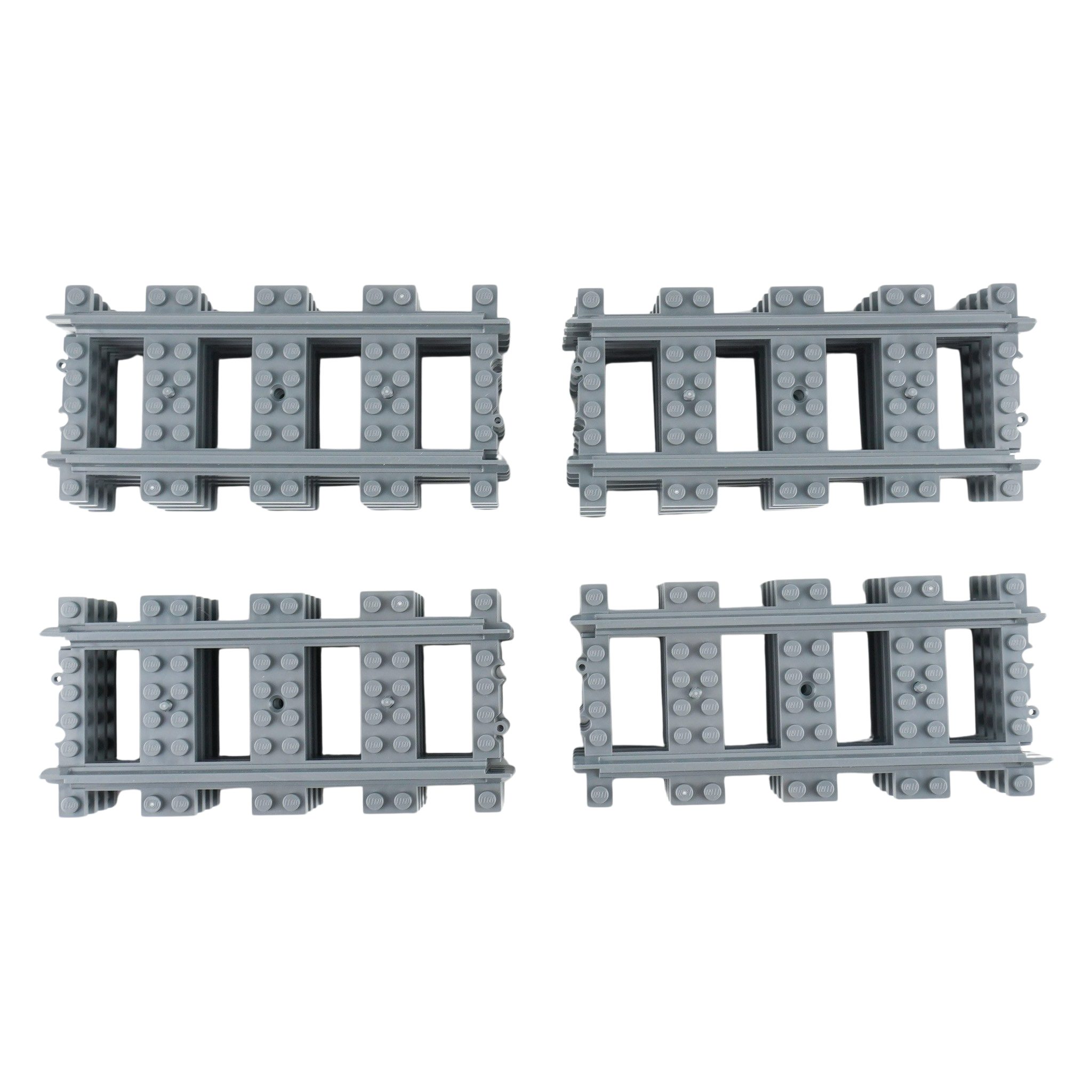 LEGO® LEGO® City Eisenbahn Schienen Gerade 16 Stück Spielbausteine, (Bausteine, 16 St., Kreativ-Set), Made in Europe