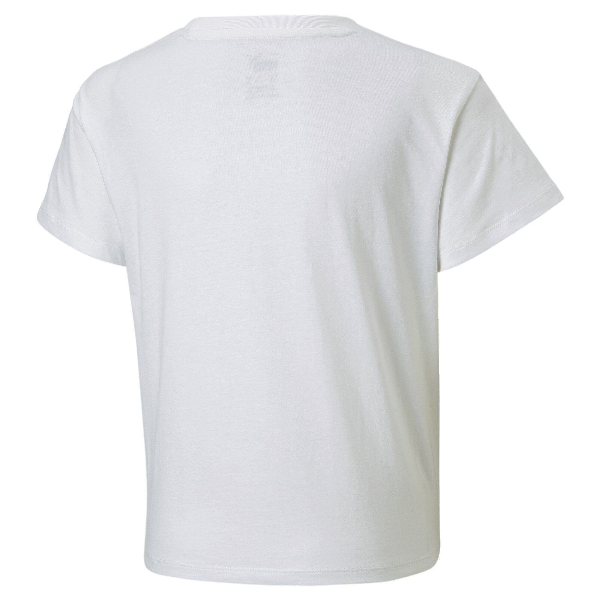 PUMA T-Shirt aus T-Shirt Mädchen White Essentials+ Strick Logo