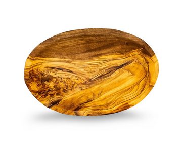 Levandeo® Dekoschale, Holzschale Olivenholz ca. 12x8cm Schale Holz Tischdeko Dekoschale