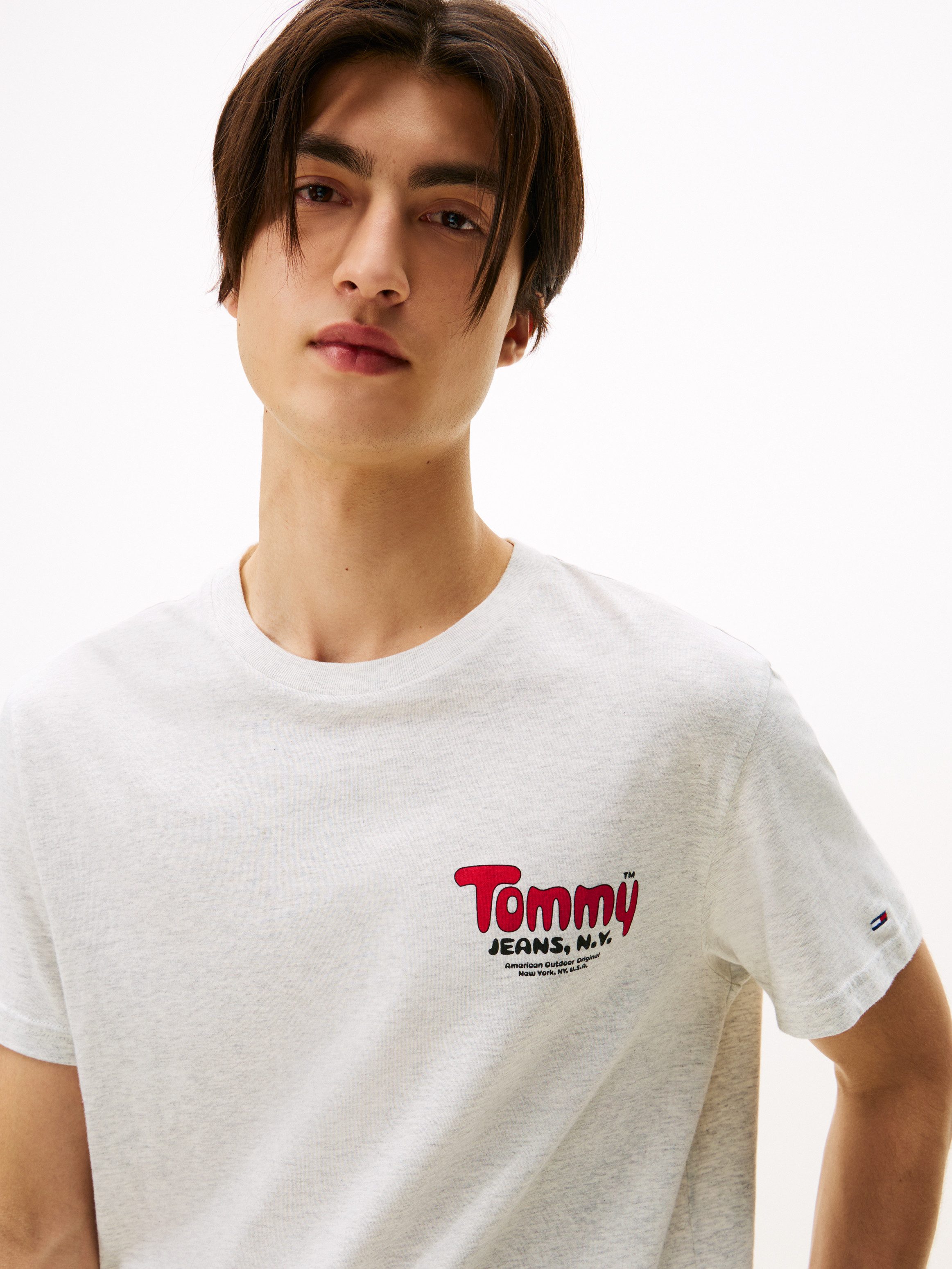 Tommy Jeans T-Shirt FONT PLAY TEE Slim fit mit Rundhalsausschnitt günstig online kaufen