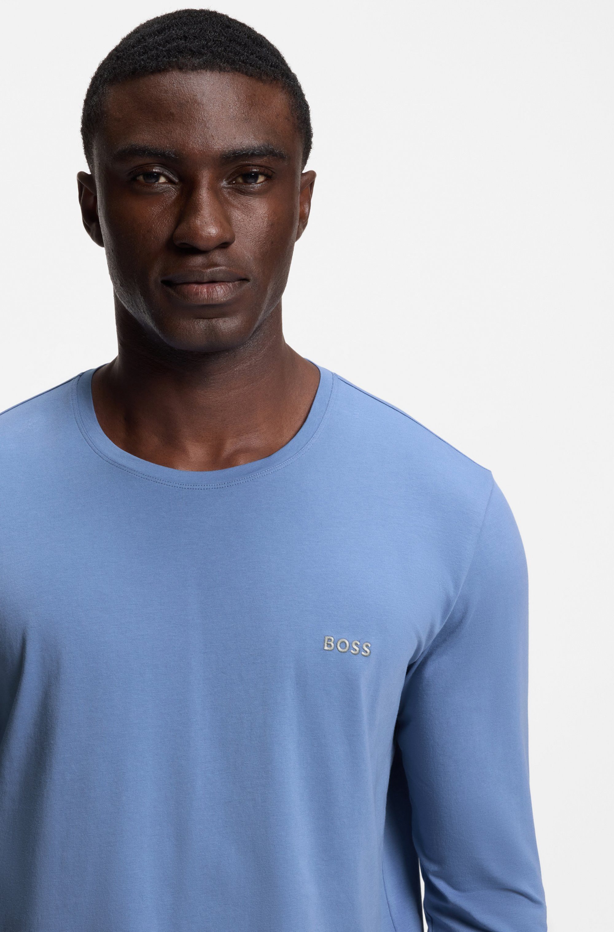 BOSS Langarmshirt Mix&Match LS mit Logoschriftzug günstig online kaufen