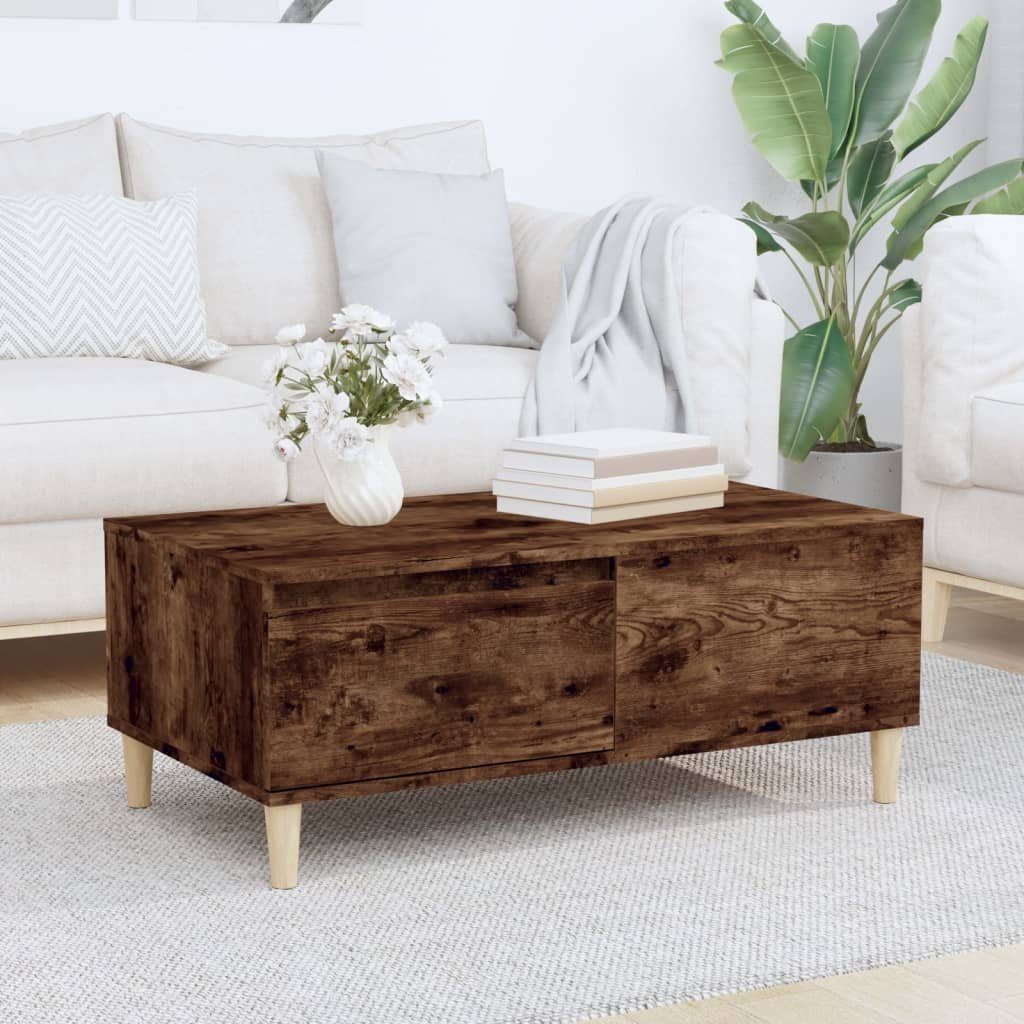 vidaXL Couchtisch Couchtisch Räuchereiche 90x50x36,5 cm Holzwerkstoff (1-St) Räuchereiche | Räuchereiche