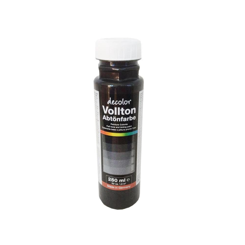 PUFAS Vollton- und Abtönfarbe decolor Abtönfarbe, Schwarz 250 ml