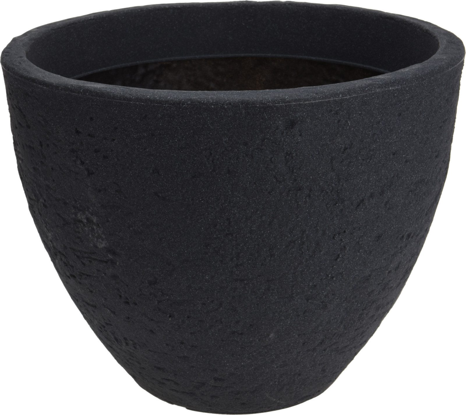 Koopman Blumentopf Übertopf Kunststoff 39x31 cm Steinoptik 10 Liter (Stück, 1 St., Packung), 39x31 cm, Steinoptik, Kunststoff, Anthrazit, Garten
