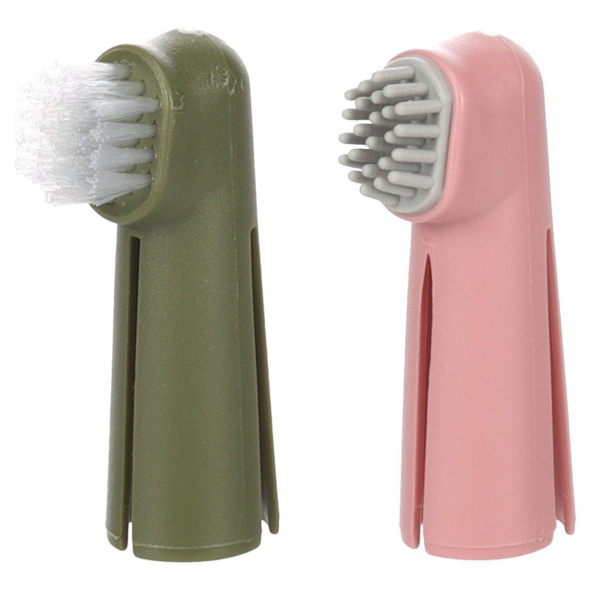 Flamingo Tierzahnbürste Fingerzahnbürste Dentes