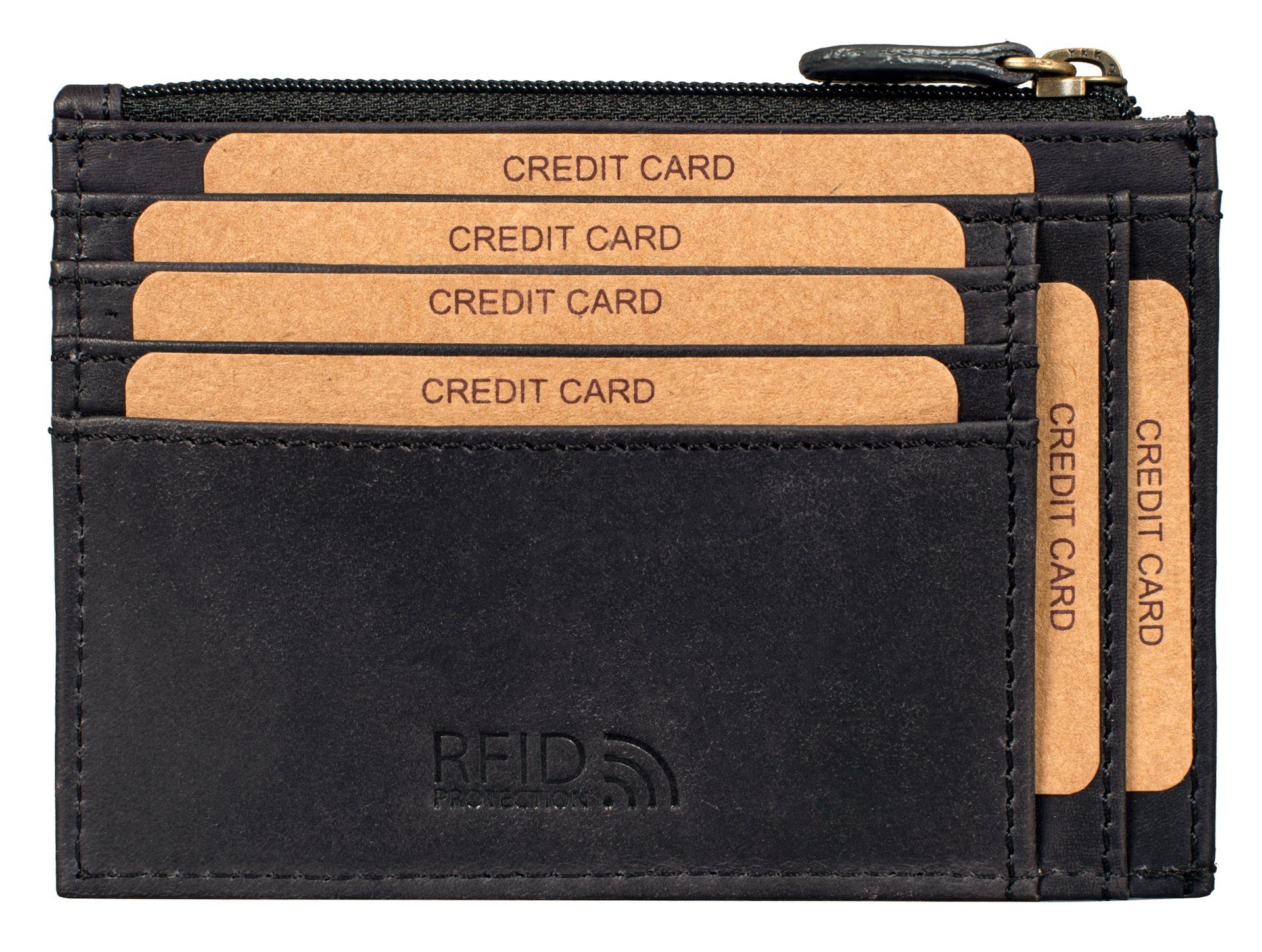 Benthill Kartenetui Kreditkartenetui Slim Portemonnaie Echt Leder Geldbörse günstig online kaufen