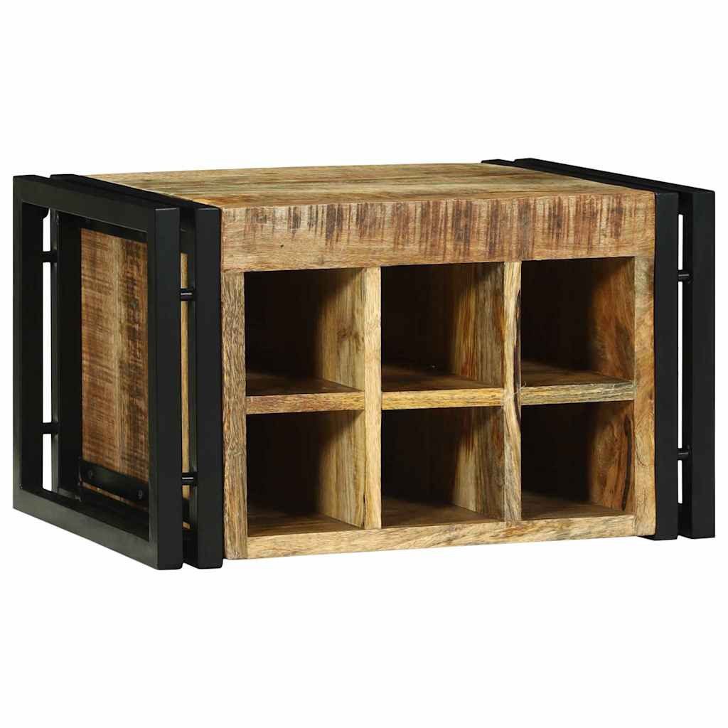 vidaXL Barschrank Weinregal 2 pcs 46 x 35 x 27,5 cm Massivholz (2-St)