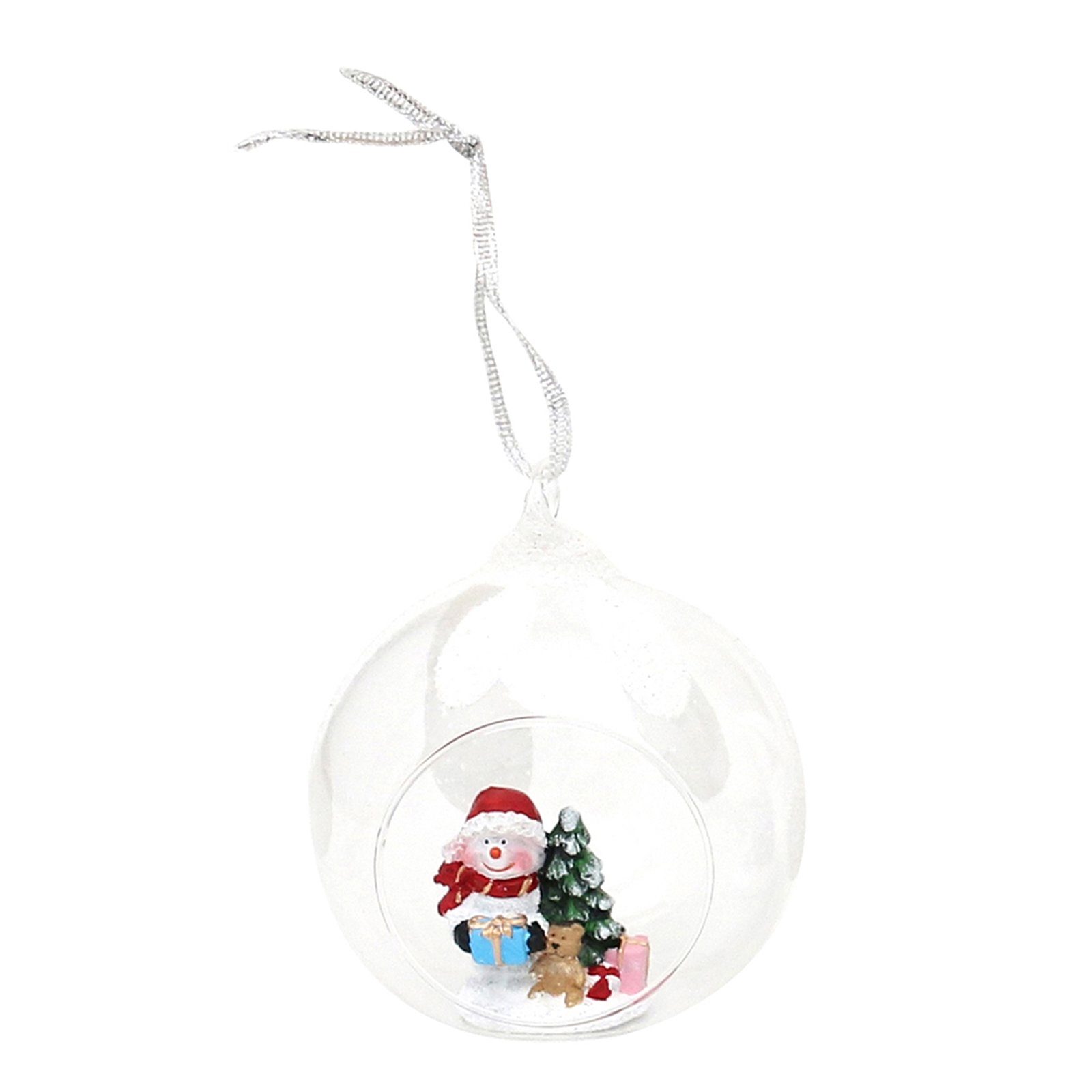 SIGRO Weihnachtsfigur Figur in Glaskugel Schneemann mit Geschenken (1 St)