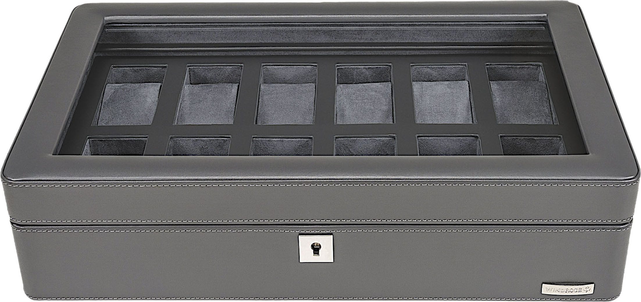WINDROSE Uhrenbox Tempora, 804022.07, Aufbewahrung, Uhrenkasten, Ø max.40mm, Armbanduhr, Geschenkidee