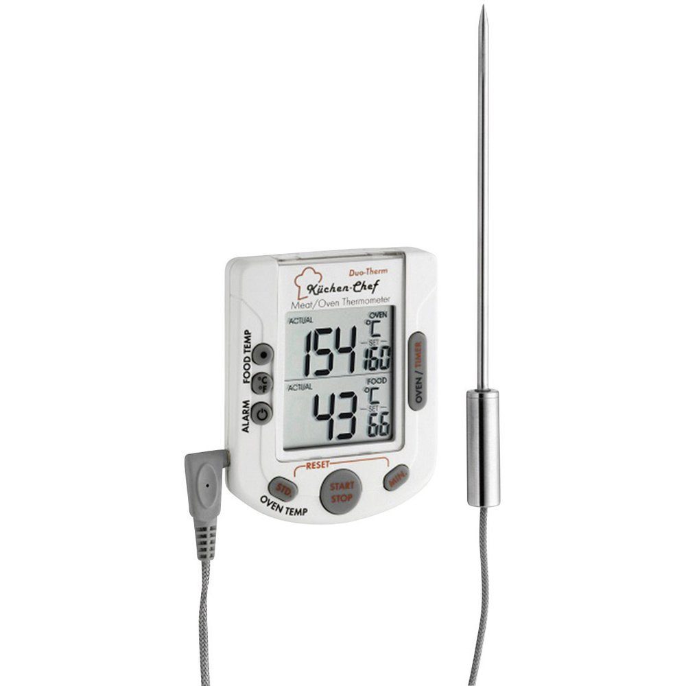 Raumthermometer TFA Dostmann 14.1503 Küchen-Thermometer Ofen- und Kerntemperatur, mit