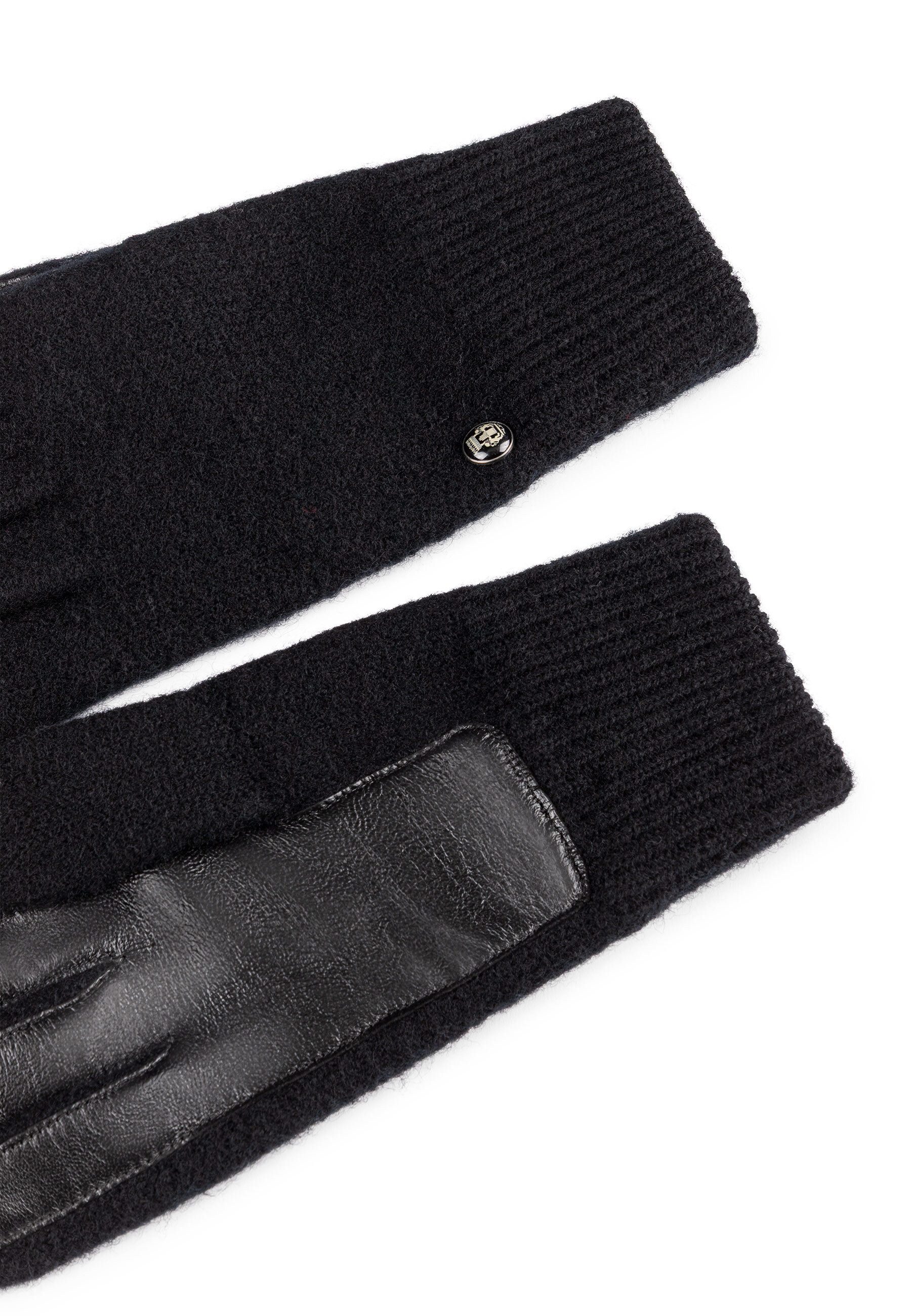 Roeckl Strickhandschuhe WALKHANDSCHUHE MIT LEDERINNENHAND