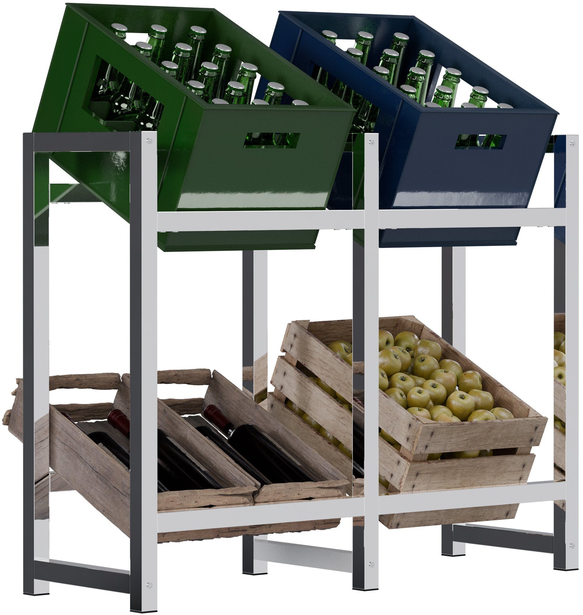 CLP Standregal Stack, Getränkekistenständer aus stabilem günstig online kaufen