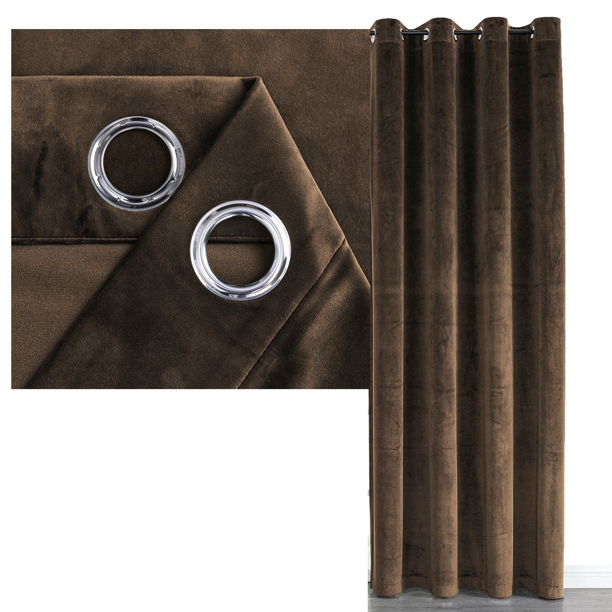 Vorhang SAMT Vorhang Ösen Verdunkelungsvorhang abdunkelnd (1 St), Ösen, abdunkelnd, Polyester, verdunkelnd