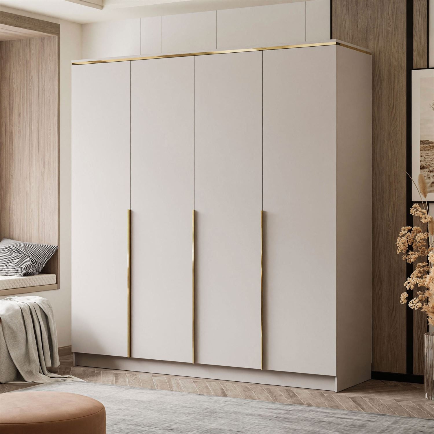 yourhouse24 Kleiderschrank AURORA 4D KASCHMIR