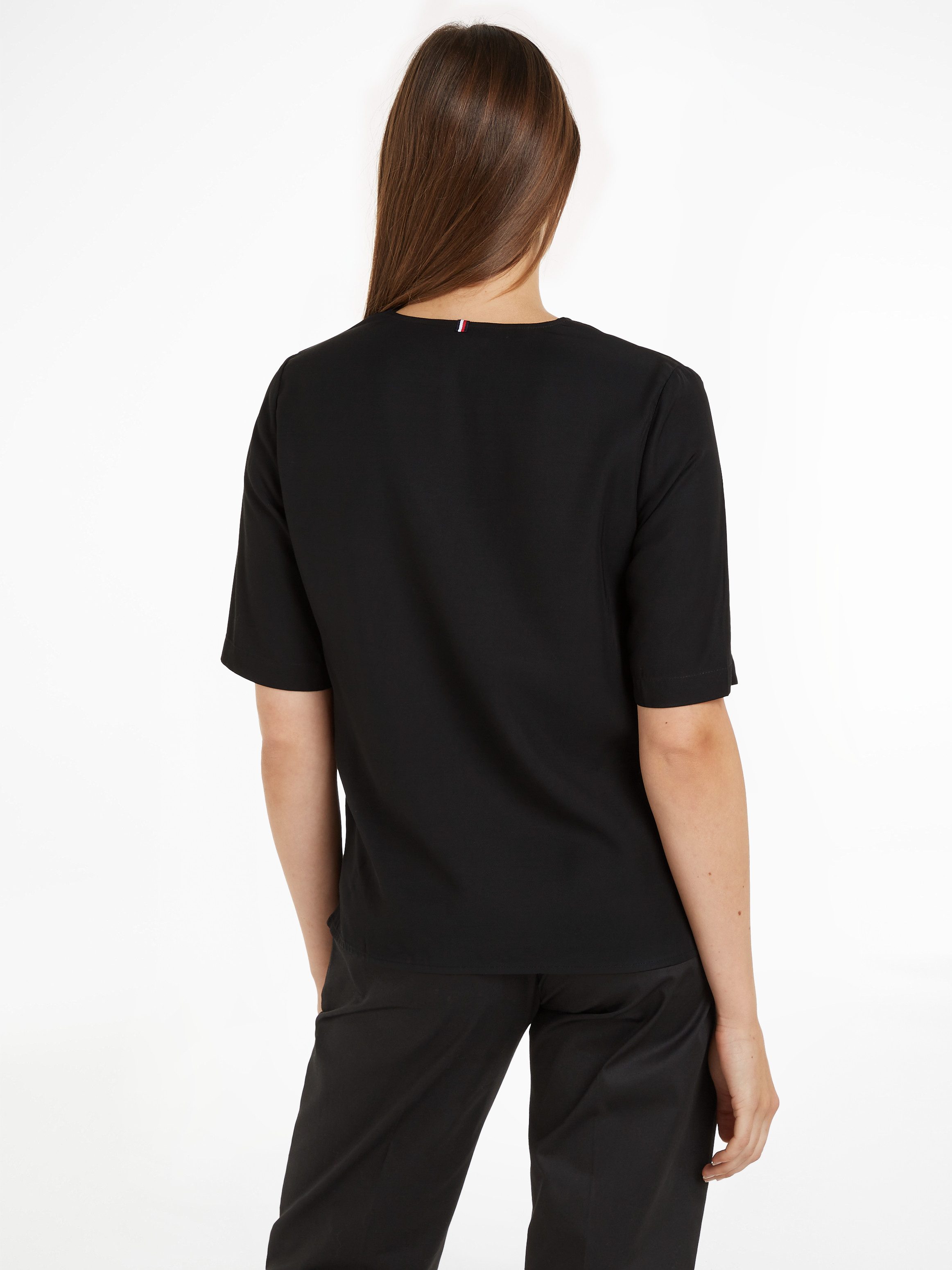 Tommy Hilfiger Klassische Bluse VISCOSE REGULAR günstig online kaufen