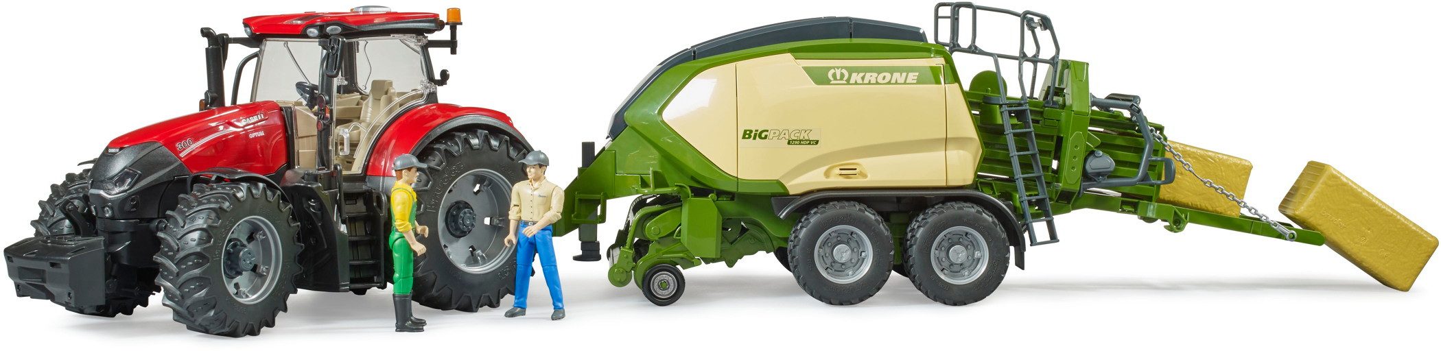 Bruder® Spielfahrzeug-Anhänger Spielfahrzeug Кулон Krone BiG Pack 1290 HDP VC 2 Quaderballen 02033