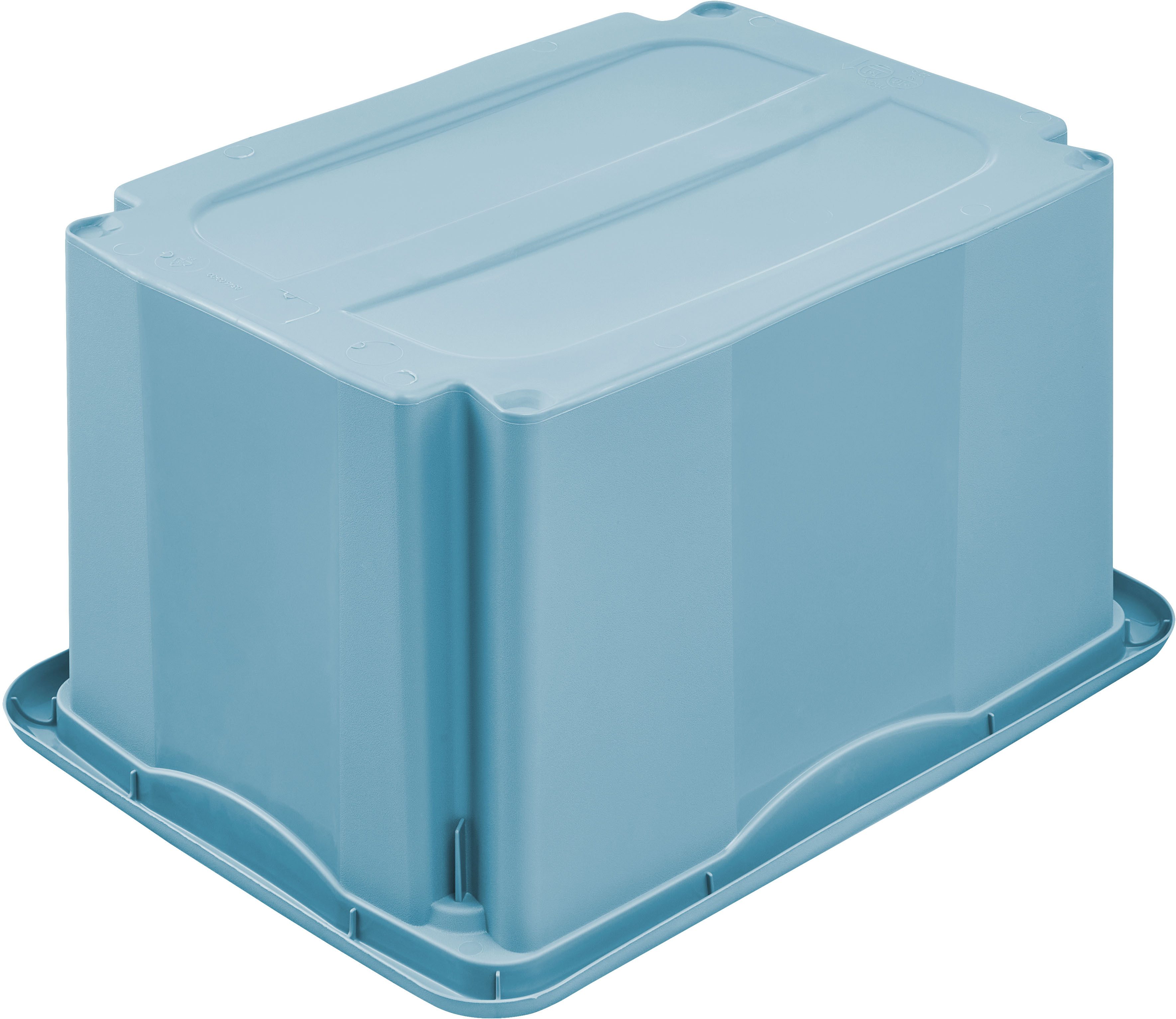 keeeper Aufbewahrungsbox Emil, 3er Set, 15 L, 38 x 28,5 x 20,5 cm (Set, 3 St), ineinander und aufeinander stapelbar