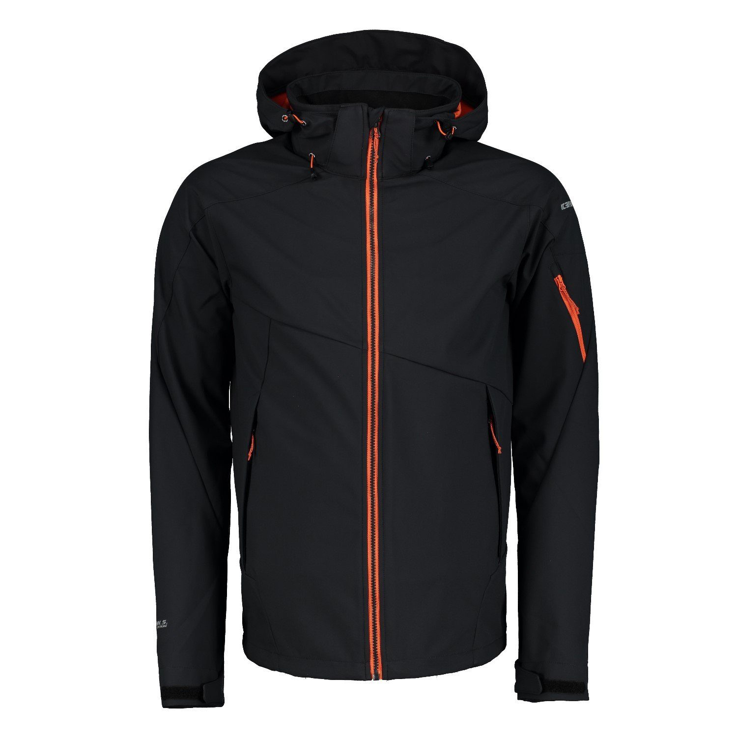 Icepeak Funktionsjacke Icepeak Sofshelljacke Barling für Herren mit abnehmbarer Kapuze Anthrazit