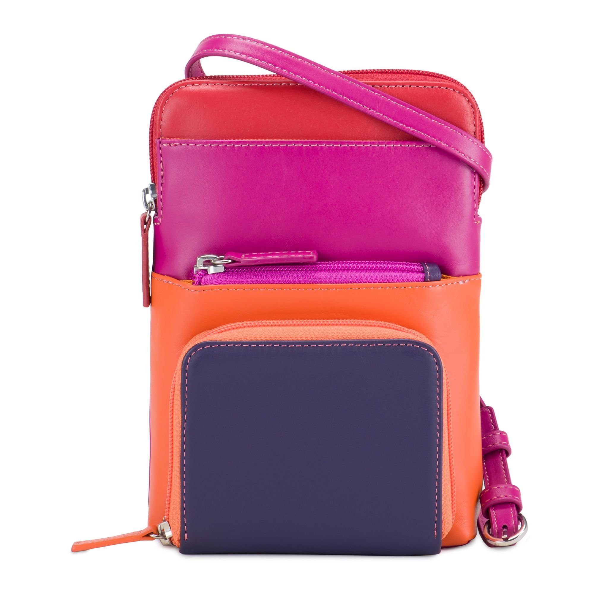 Mywalit Umhängetasche Travel, Leder sangria multi