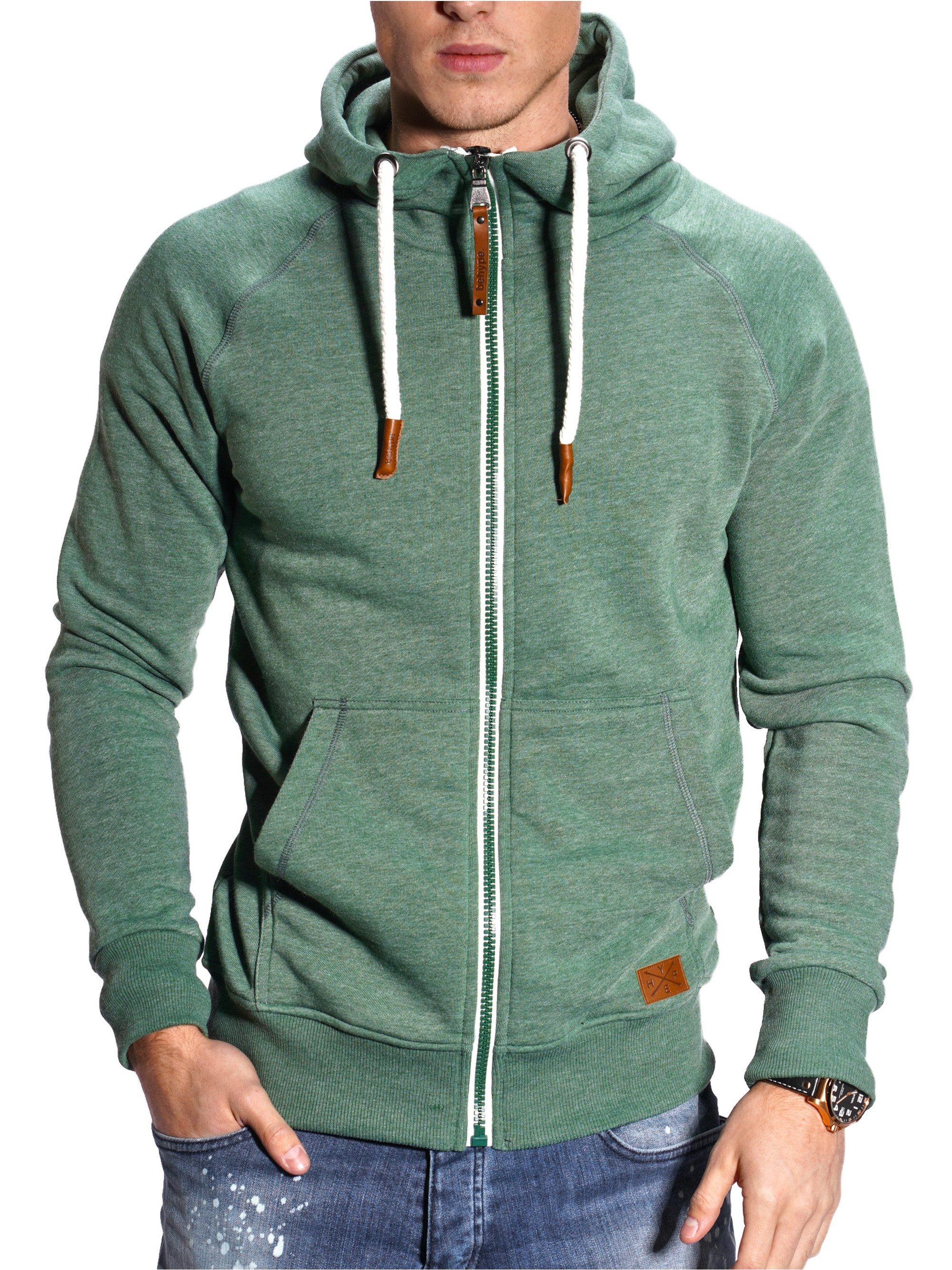 behype Sweatjacke BHTANSER mit praktischem Kordelzug – Bild 2 von 5