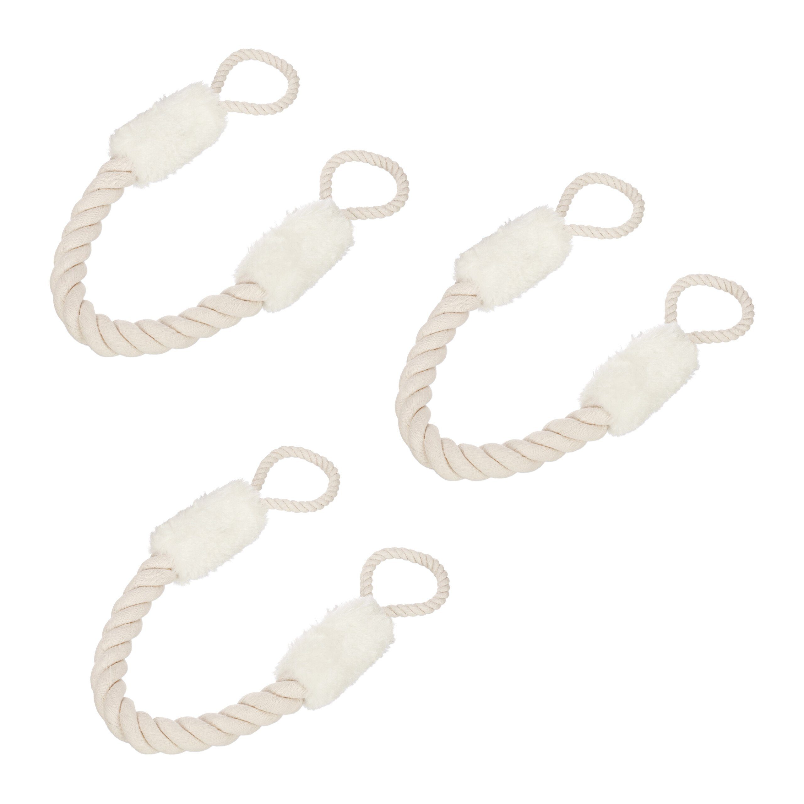 relaxdays Дверные демпферы Türkordel Klemmschutz 3er Set weiß