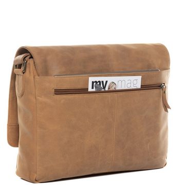 SID & VAIN Laptoptasche Leder Businesstasche Unisex SPENCER, Laptoptasche 15 Zoll, Aktentasche Echtleder Damen Herren camel-beige