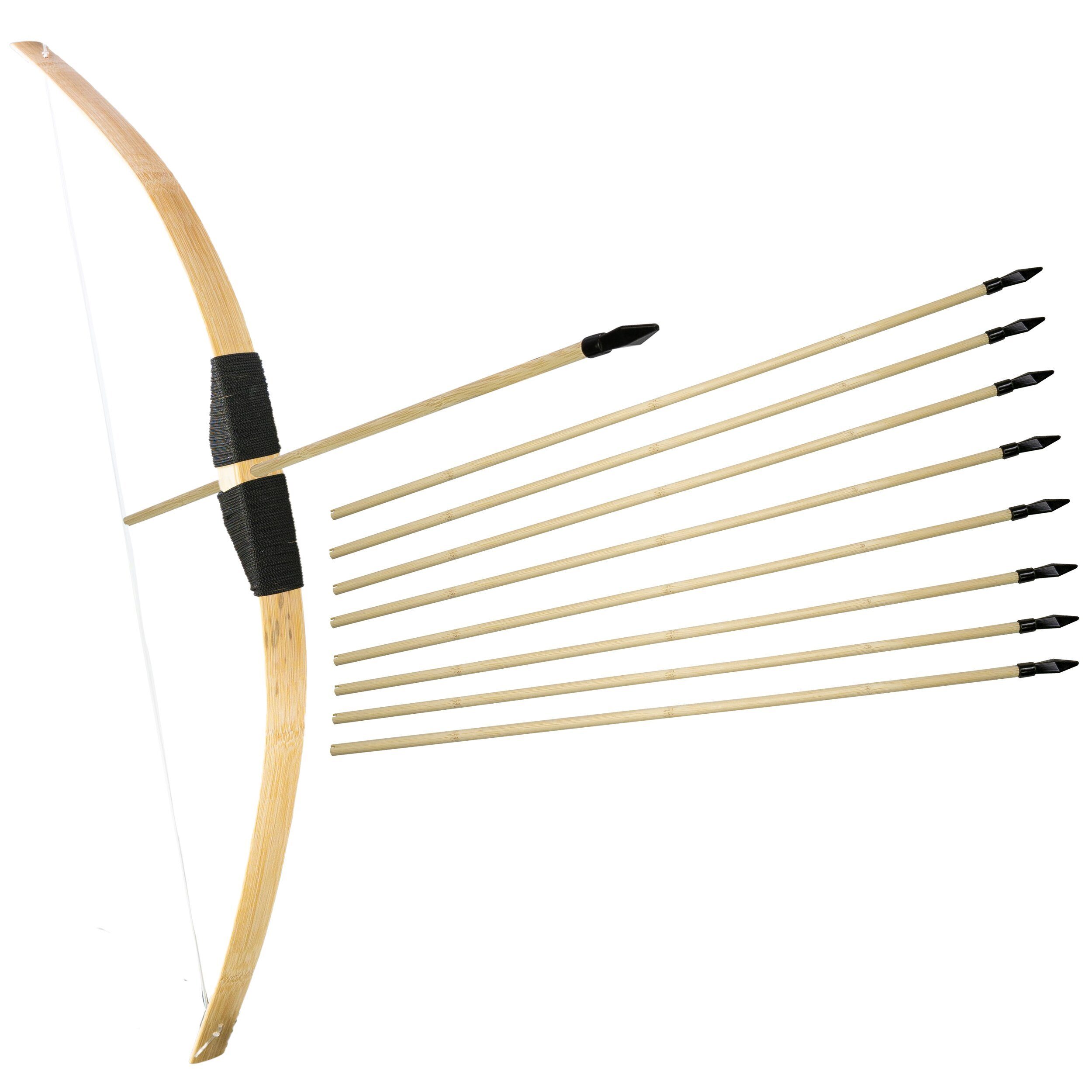 Ora-Tec Kinderbogenset Bambus Bogenschießen Set mit 13 Pfeilen