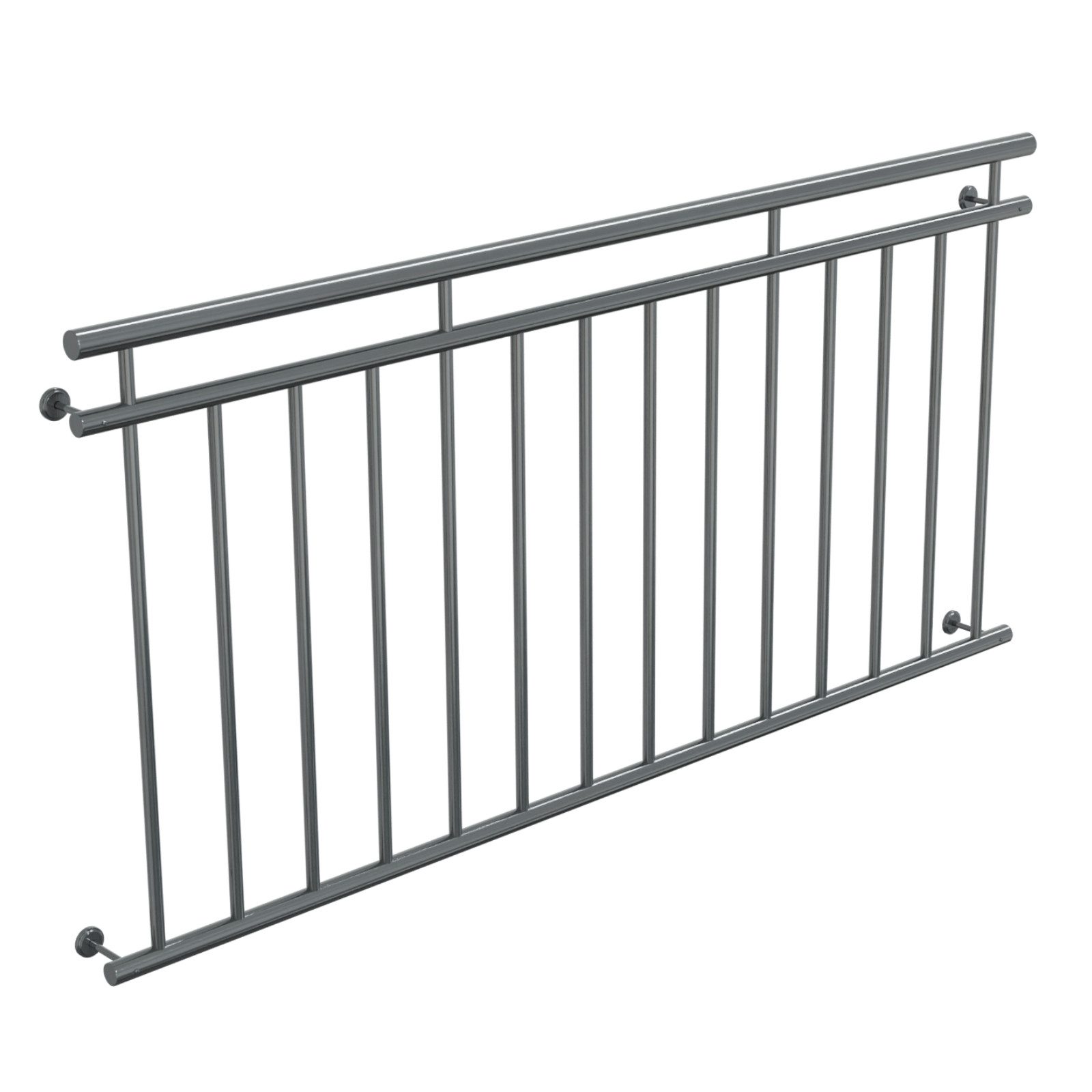 HAGO Балюстрады Französischer Balkon Окноgitter Geländer Edelstahl Stabgeländer, 9 cm Длина, 90 cm Höhe
