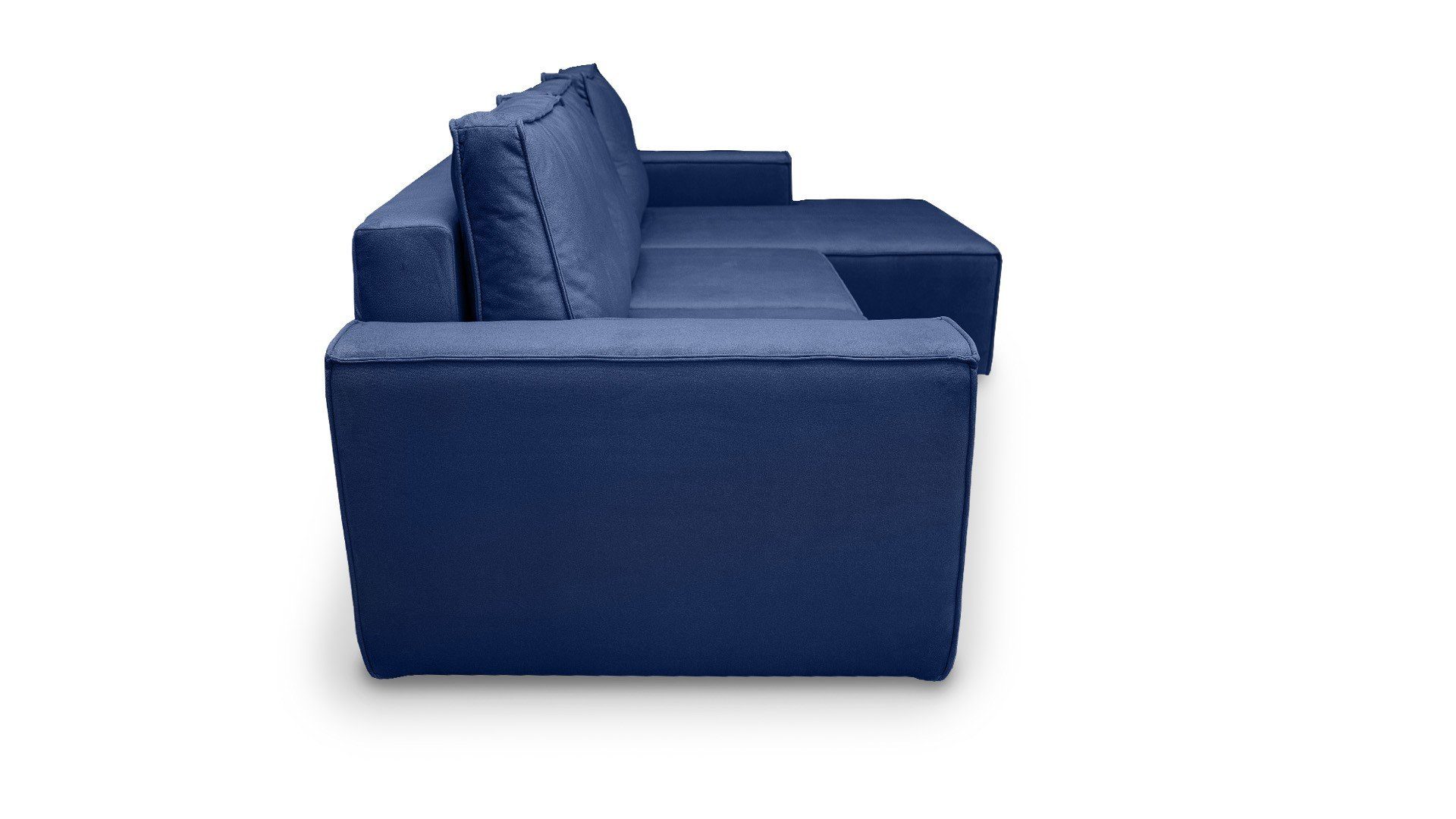 Blau Ein Wohnzimmer minimalistisches - Armando Ecksofa Ecksofa Ecksofa Schlaffunktion Siblo bequemes - modernes - Bettzeugbehälter mit