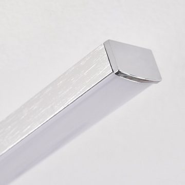 hofstein Deckenleuchte »Ferrazzano« moderne Deckenlampe aus Metall in Nickel-matt/Weiß, 3000 Kelvin, m. verstellbaren Leuchtenarmen, 2400 Lumen