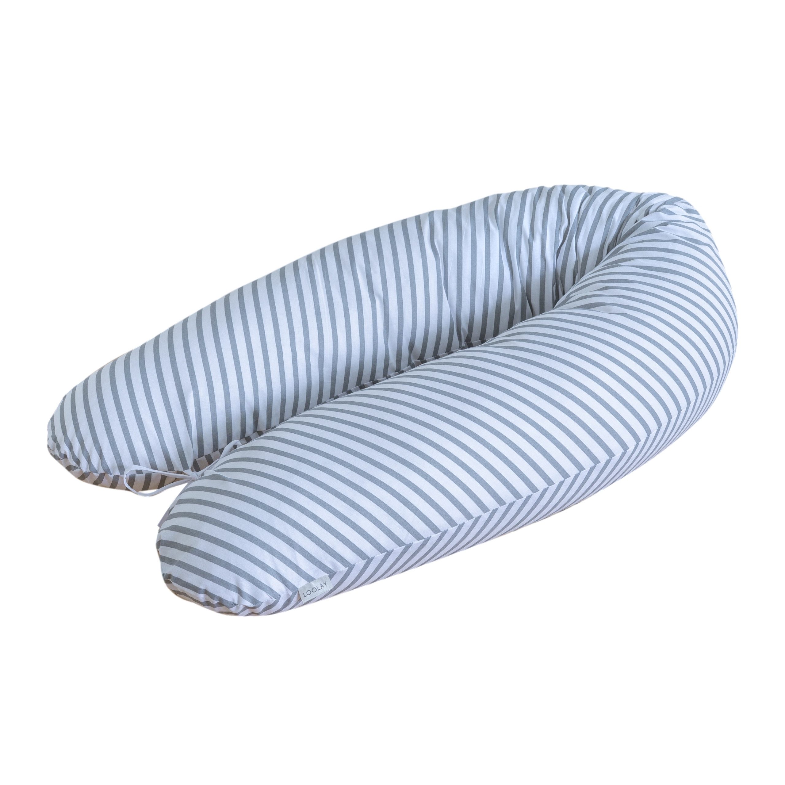 Loolay Seitenschläferkissen M/ L oder L/ XL Schwangerschaftskissen Stillkissen Schlafen Kissen, M/ L oder L/ XL Lagerungskissen + 100% Baumwolle Bezug 170 und 190 cm, Standard & X-LARGE Kissen SUPER Geschenk für Schwangern Seitenschläfer, LOOLAY® - 100% E