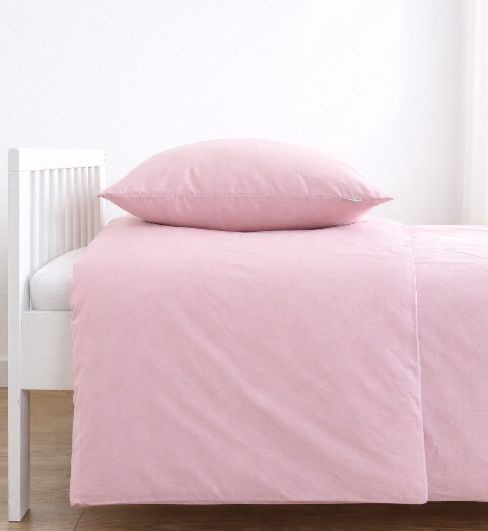 Loolay Kinderbettwäsche Set Baumwolle Baby & Kinder, 2-teilig, viele Größen IKEA passend ROSA, Atmungsaktiv & hautfreundlich - perfekt für moderne Kinderzimmer!