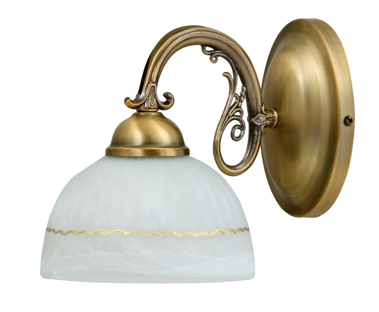 Rabalux Wandleuchte "Flossi" Metall, weiß, E27, weiß+bronzefarben, IP20, L140mm