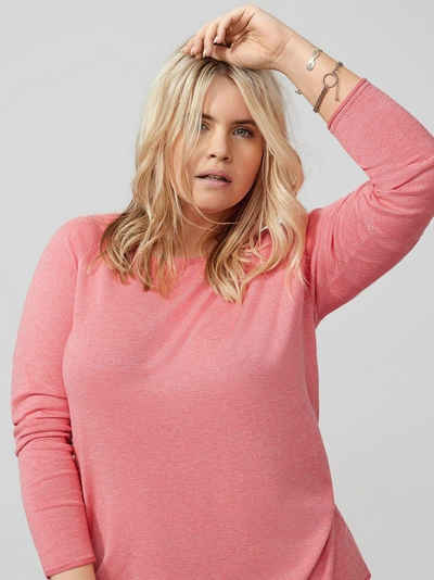 ONLY CARMAKOMA Strickpullover Dünner Strick Pullover Große Größen Curvy Plus Size Übergröße 4289 in Coral