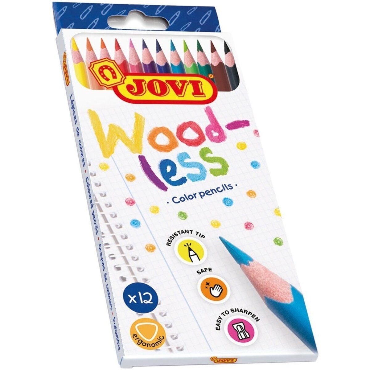 Jovi Buntstift Buntstifte Woodless VE=12 Farben