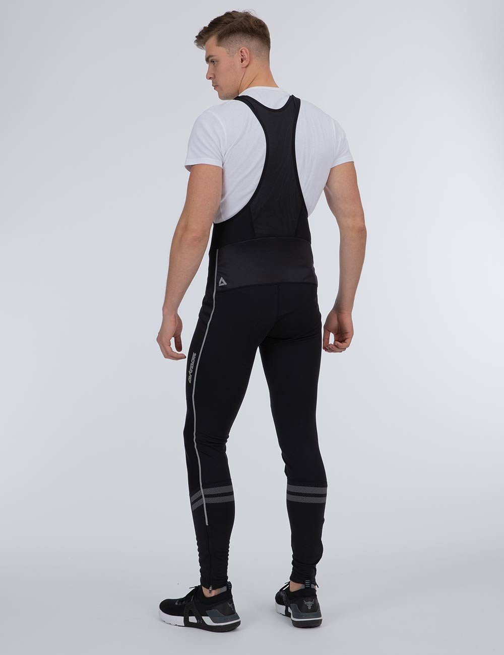 Airtracks Fahrradhose Herren Winter Fahrradhose mit Träger Lang Pro Line II (Radhose mit Wetterschutz für besonders kalte Herbst-Wintertage) » S M L Xl XXl XXXL «