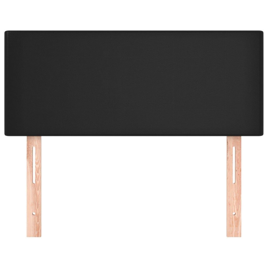 vidaXL Bett Kopfteil Schwarz 80x5x78/88 cm Kunstleder (1-tlg)