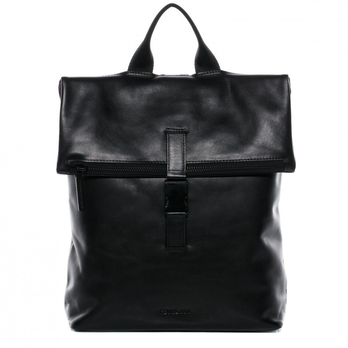 Rucksack echt Leder Rucksack groß 15 Zoll Laptop Fach schwarz