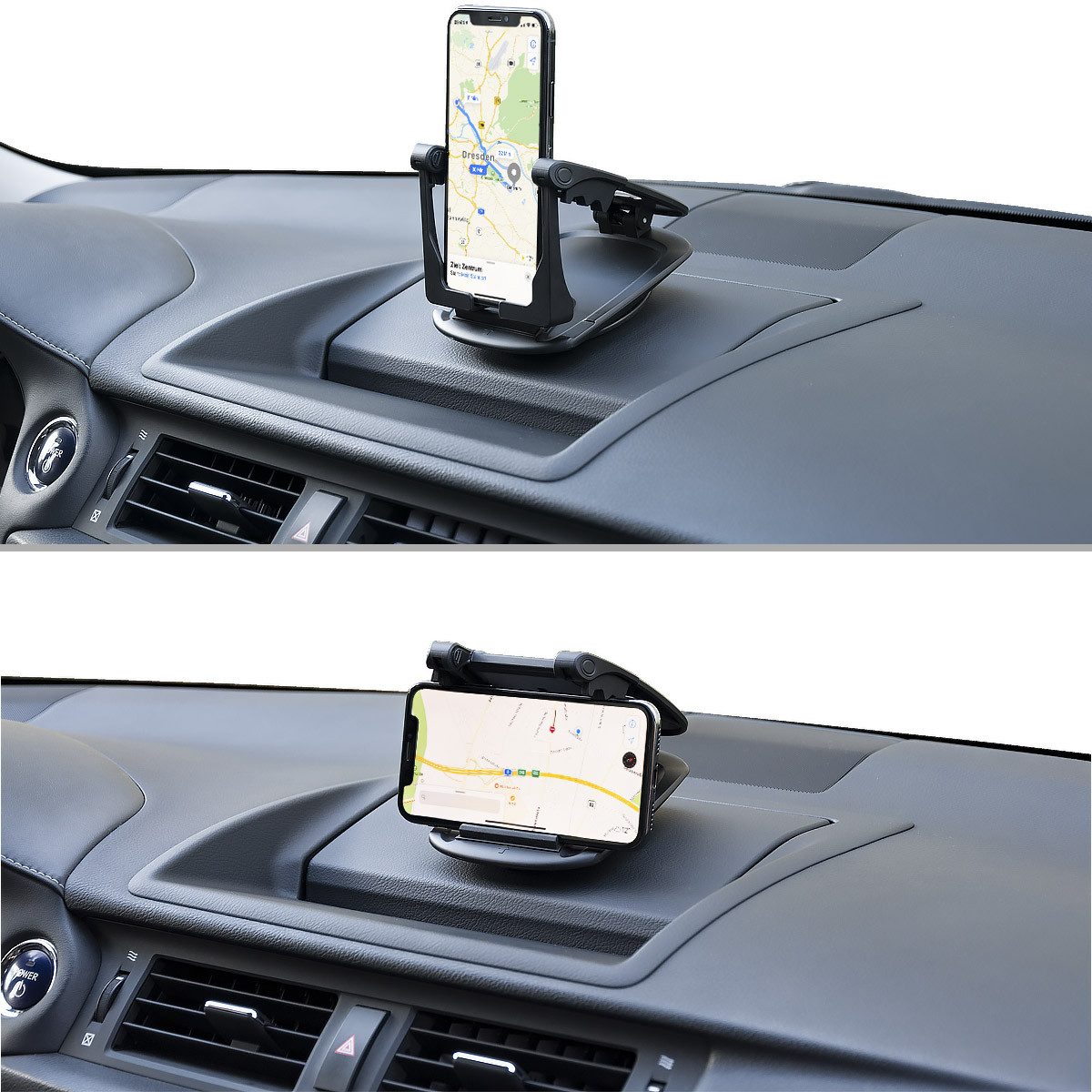 Smartphone-Halterung Cockpit Handyhalterung Armaturenbrett Autohalterung Smartphones Navi