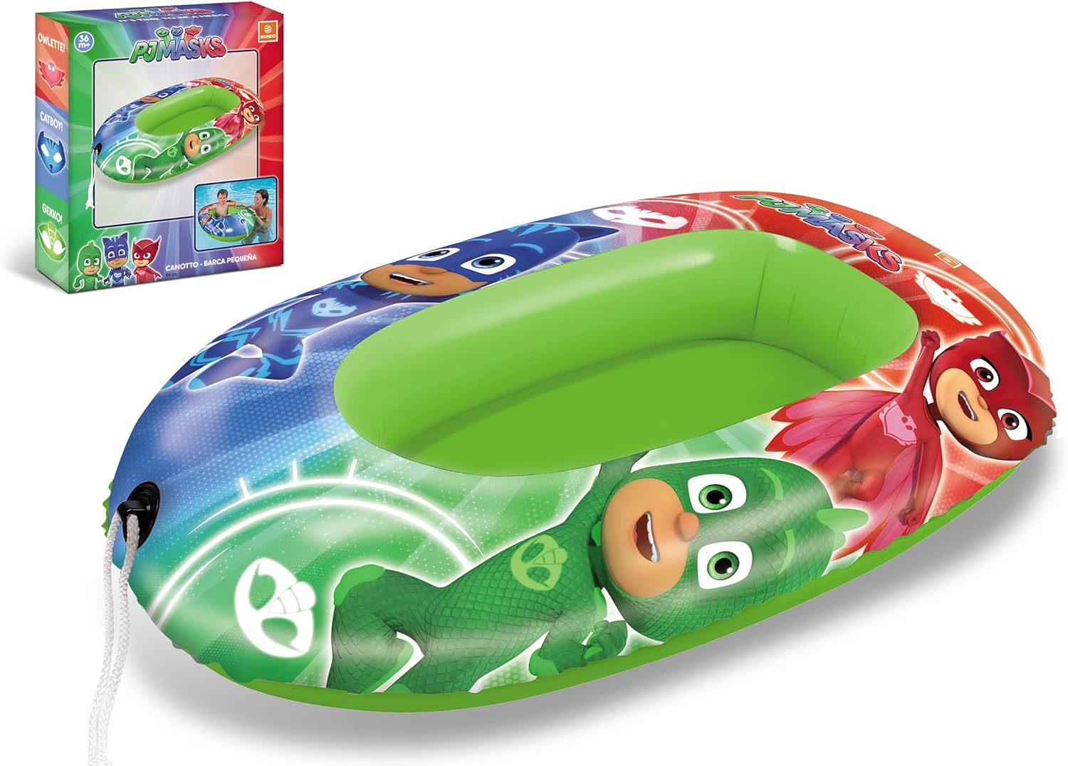 Preis-Shop24 Kinder-Schlauchboot Masks 94 cm Boot Pyjamahelden Design für Kinder Schlauchboot Gummiboot