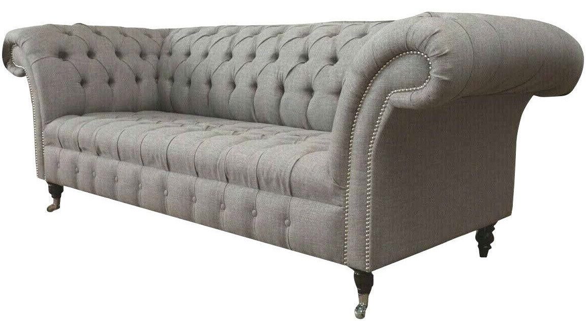 Xlmoebel Chesterfield-Sofa Polsterbank im Chesterfield-Stil aus hochwertigem Textil, Hergestellt in Europa