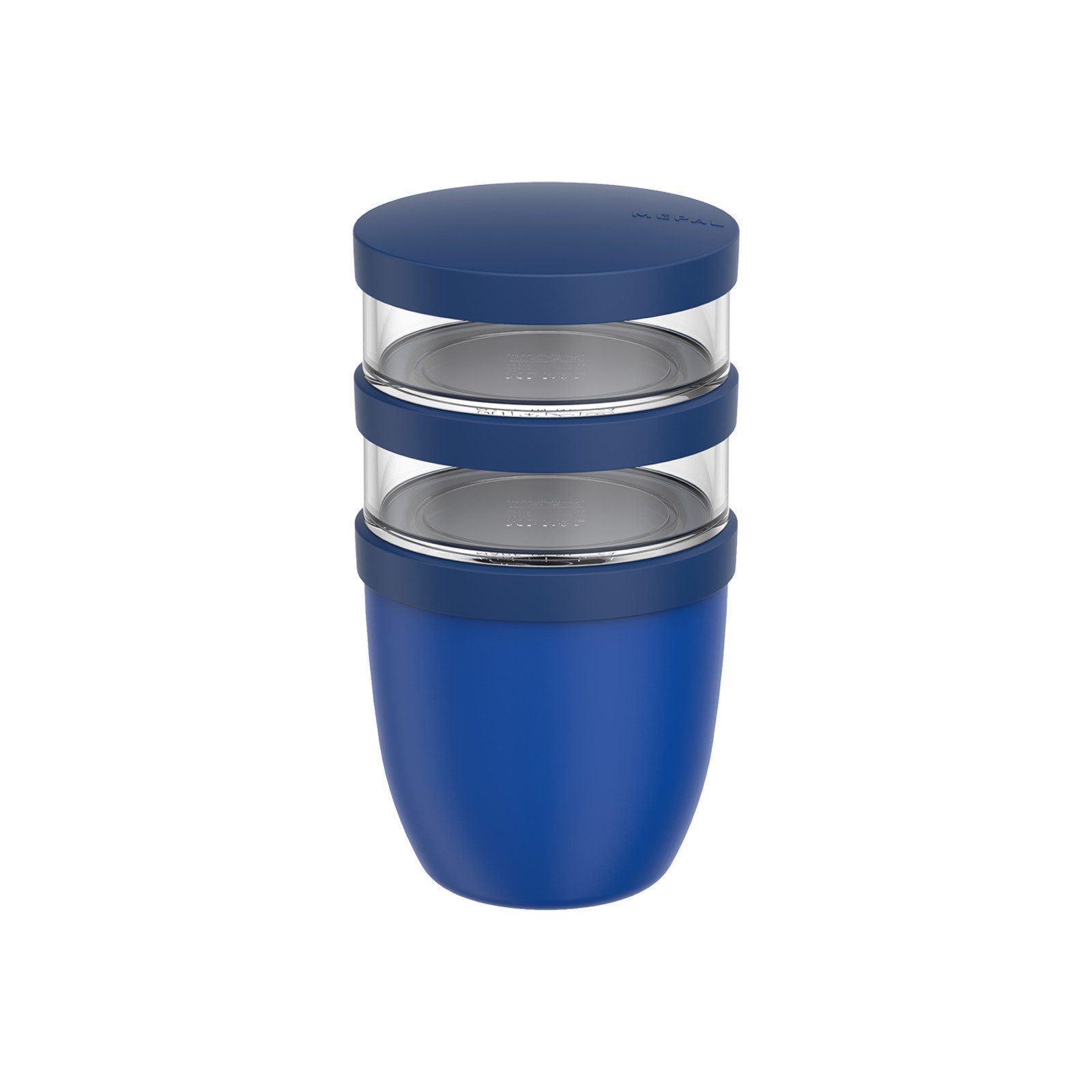 Mepal Lunchbox Ellipse Lunchpot 500 ml + 2x 200 ml, Kunststoff, (1-tlg), Spülmaschinengeeignet, Mikrowellenfest