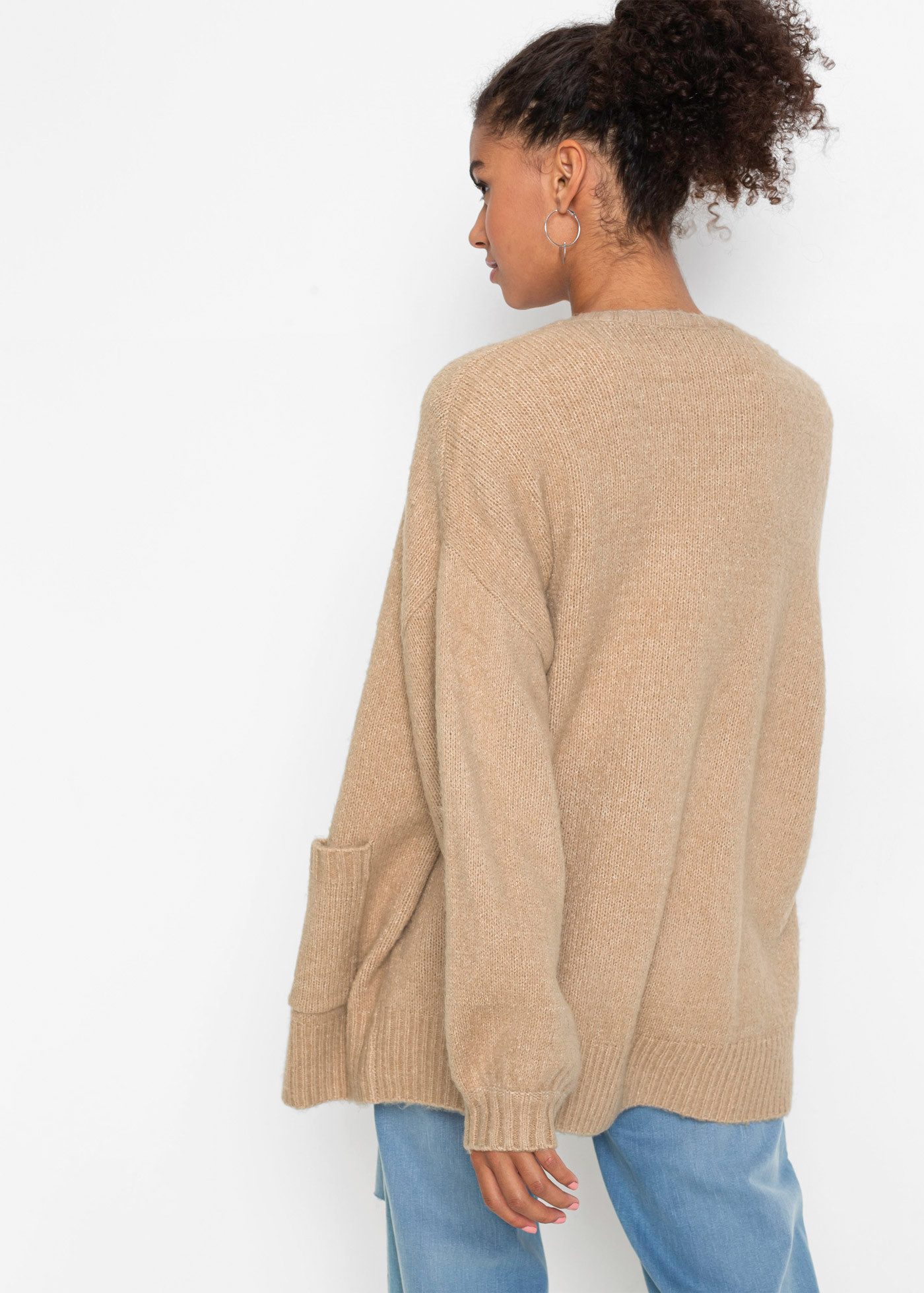 bonprix Strickjacke Oversize-Strickjacke günstig online kaufen