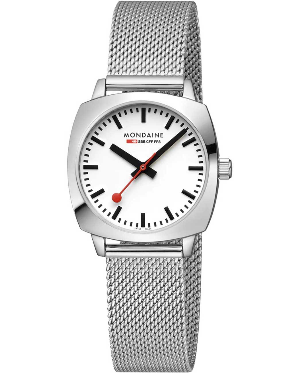 MONDAINE Automatikuhr Mondaine MSL.31110.SM Damenuhr Petite Cushion 31mm 5ATM Mondaine MSL.31110.SM Damenuhr Petite Cushion 31mm 5ATM