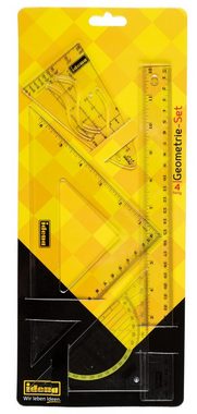 Idena Geodreieck Idena 602202 - Geo-Set 4-teilig, 30 cm mit Parabel